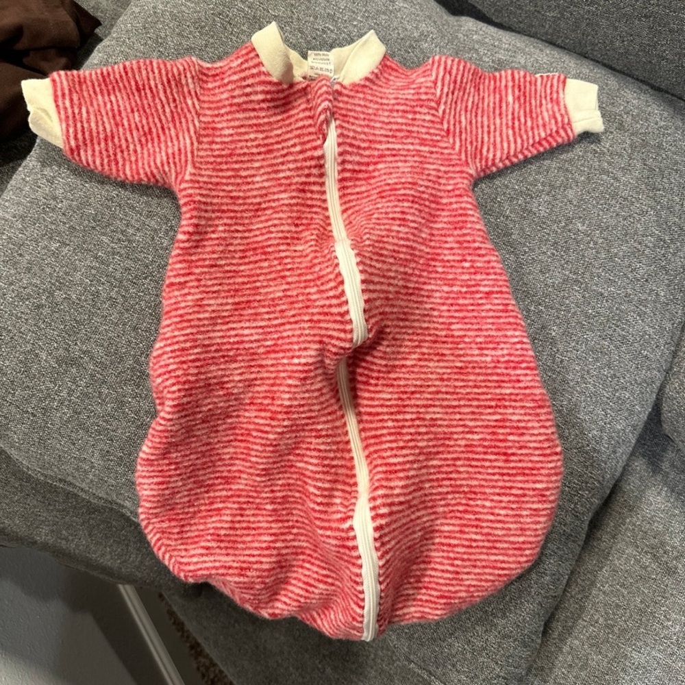 Organic merino wool baby sleeping bag